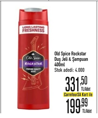 Old Spice Rockstar Duş Jeli & Şampuan 400Ml