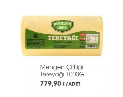 Mengen Çiftliği Tereyağı 1000G