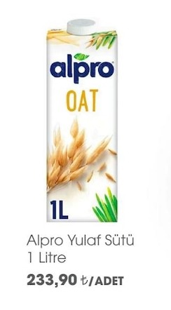Alpro Yulaf Sütü 1 Litre