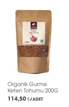 Organik Gurme Keten Tohumu 200G
