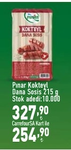 Pınar Kokteyl Dana Sosis 215 G