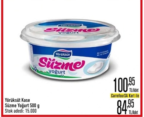 Yörüksüt Kase Süzme Yoğurt 500 G