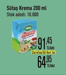 Sütaş Krema 200 Ml