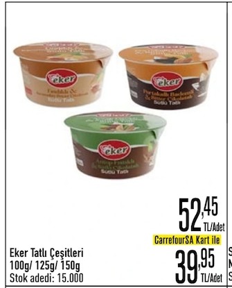 Eker Tatlı Çeşitleri 100G 125G 150G