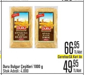 Duru Bulgur Çeşitleri 1000 G