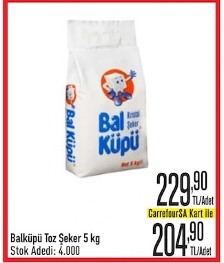 Balküpü Toz Şeker 5 Kg