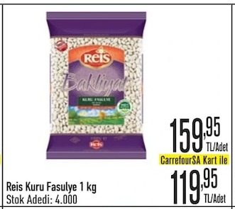 Reis Kuru Fasulye 1 Kg