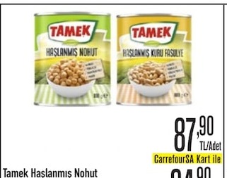 Tamek Haşlanmış Nohut