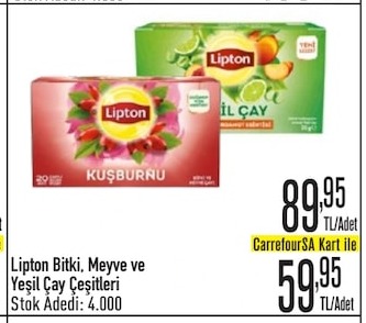 Lipton Bitki, Meyve Ve Yeşil Çay Çeşitleri