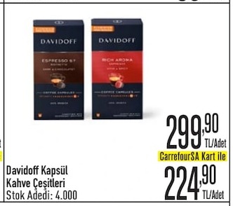 Davidoff Kapsül Kahve Çeşitleri