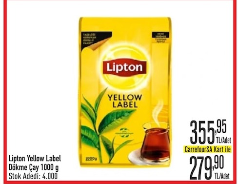 Lipton Yellow Label Dökme Çay 1000 G