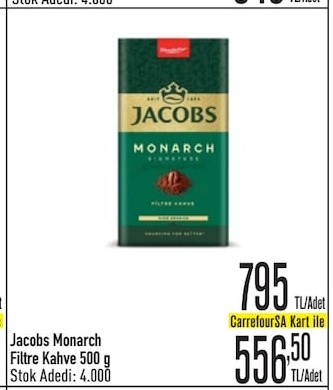 Jacobs Monarch Filtre Kahve 500 G