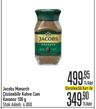Jacobs Monarch Çözünebilir Kahve Cam Kavanoz 100 G