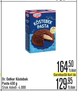 Dr. Oetker Köstebek Pasta 450 G