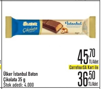 Ülker İstanbul Baton Çikolata 35 G