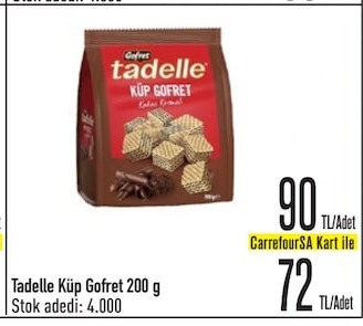 Tadelle Küp Gofret 200 G