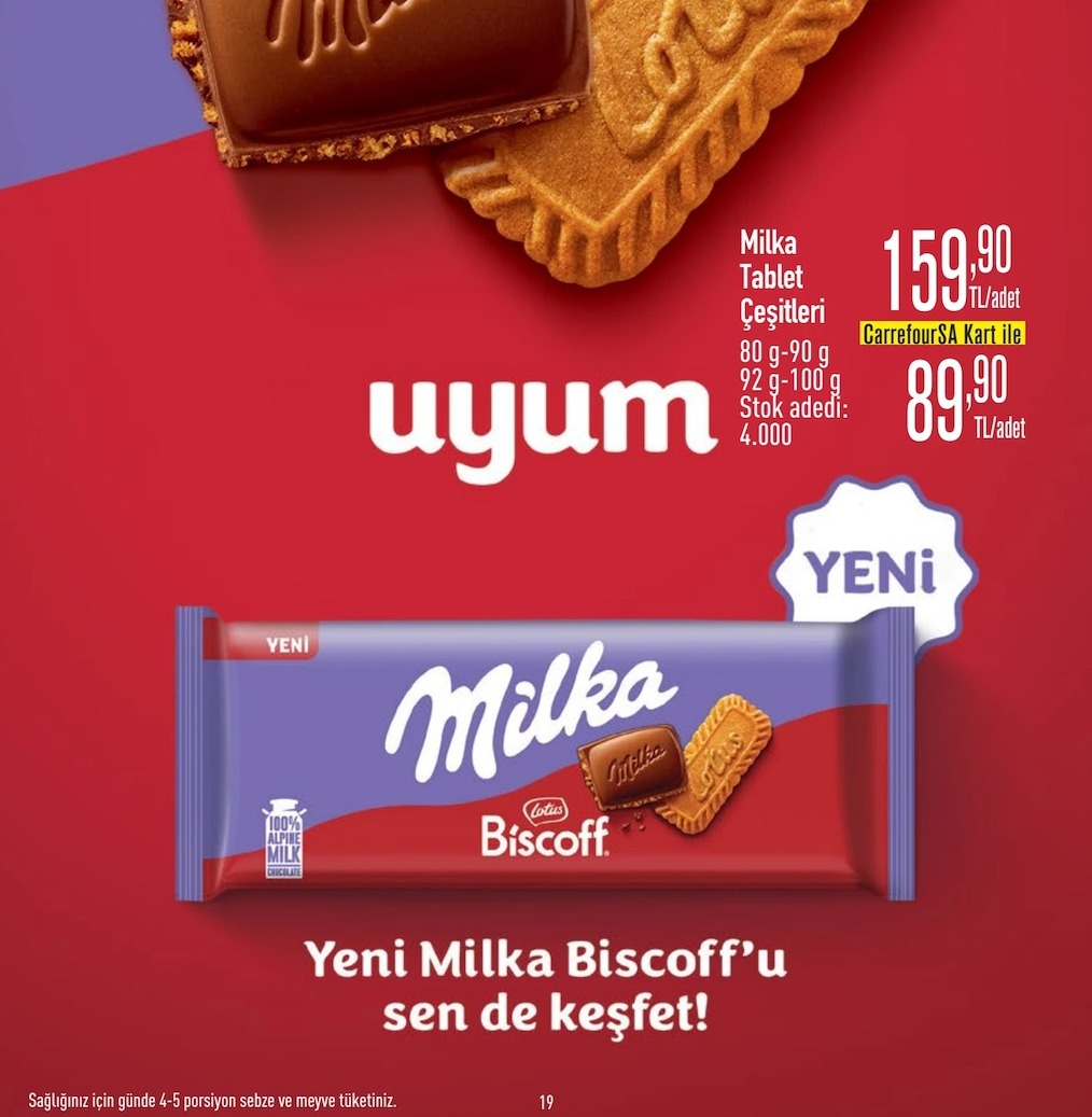 Milka Tablet Çeşitleri