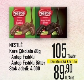 Nestlé Kare Çikolata 60G