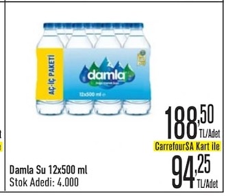 Damla Su 12X500 Ml