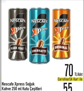Nescafe Xpress Soğuk Kahve 250 Ml Kutu Çeşitleri
