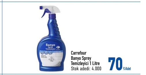 Carrefour Banyo Sprey Temizleyici 1 Litre