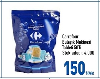 Carrefour Bulaşık Makinesi Tableti 50'Li