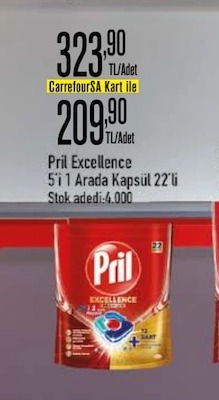 Pril Excellence 5'İ 1 Arada Kapsül 22'Li