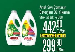 Ariel Sıvı Çamaşır Deterjanı 32 Yıkama