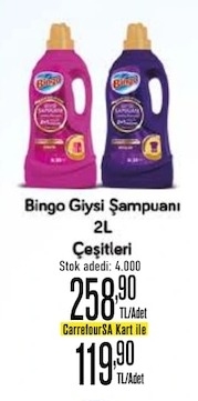 Bingo Giysi Şampuanı 2 L Çeşitleri