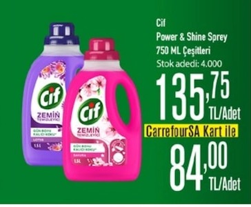 Cif Power & Shine Sprey 750 Ml Çeşitleri