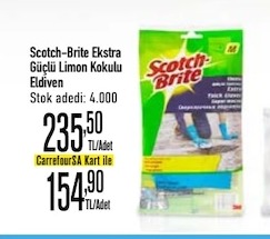 Scotch-Brite Ekstra Güçlü Limon Kokulu Eldiven