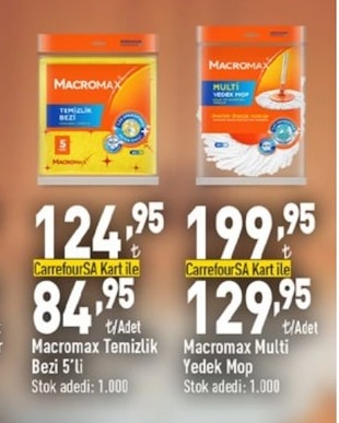 Macromax Temizlik Bezi 5'Li