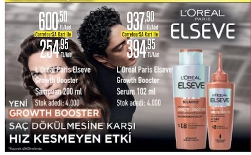 L'Oréal Paris Elseve Growth Booster Şampuan 200 Ml