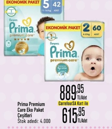 Prima Premium Care Eko Paket Çeşitleri