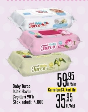 Baby Turco Islak Havlu Çeşitleri 90'Lı