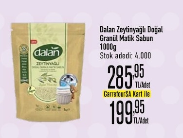 Dalan Zeytinyağlı Doğal Granül Matik Sabun 1000G