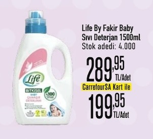 Life By Fakir Baby Sıvı Deterjan 1500Ml