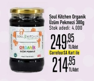 Soul Kitchen Organik Üzüm Pekmezi 380G