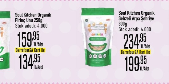 Soul Kitchen Organik Sebzeli Arpa Şehriye 300G