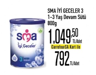 Sma İyi Geceler 3 1-3 Yaş Devam Sütü 800G