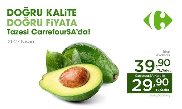 İthal Avokado 1 Adet