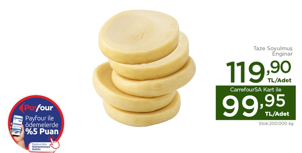 Carrefoursa Taze Soyulmuş Enginar 1 Adet