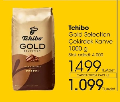 Tchibo Gold Selection Çekirdek Kahve 1000 G