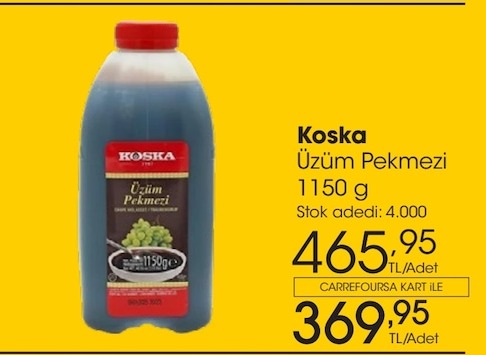 Koska Üzüm Pekmezi 1150 G