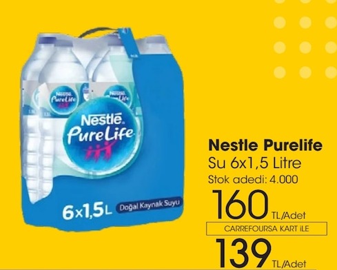 Nestle Purelife Su 6X1,5 Litre