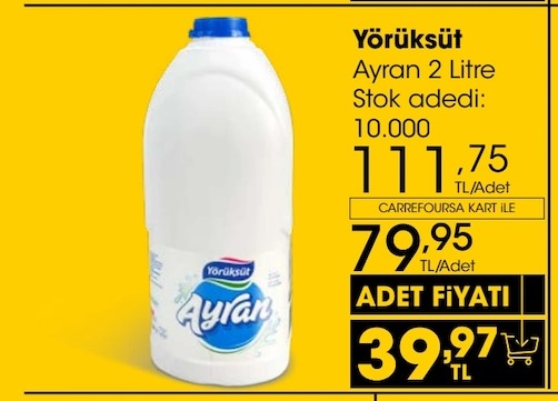 Yörüksüt Ayran 2 Litre