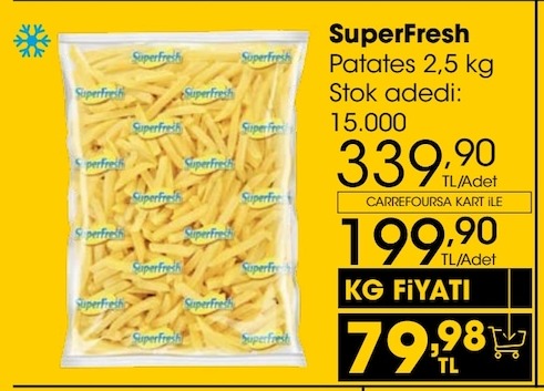 Superfresh Patates 2,5 Kg