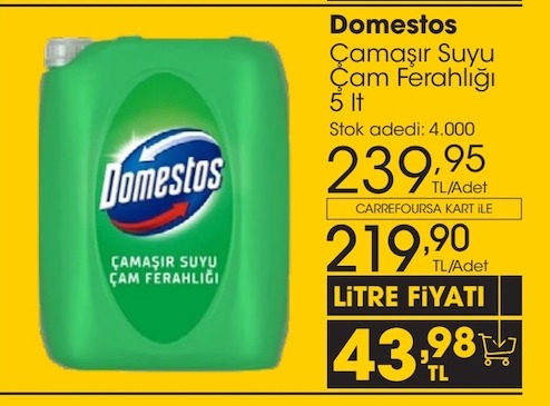 Domestos Çamaşır Suyu Çam Ferahlığı 5 Lt
