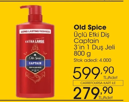 Old Spice Captain 3'Ü 1 Arada Duş Jeli 800G