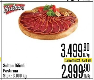 Sultan Dilimli Pastırma